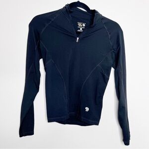 Mountain Hardwear Black 3/4 Zip Athletic Baselayer Jacket Size XS Women’s